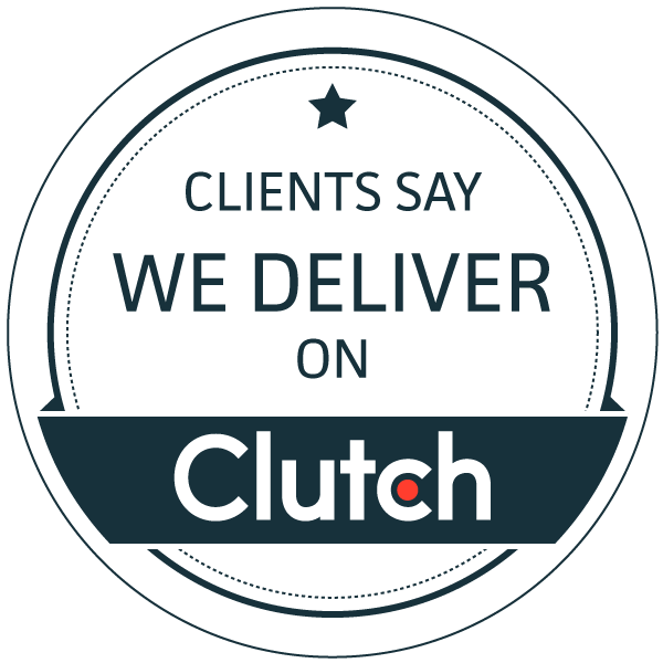 Clutch clients say we delivery badge